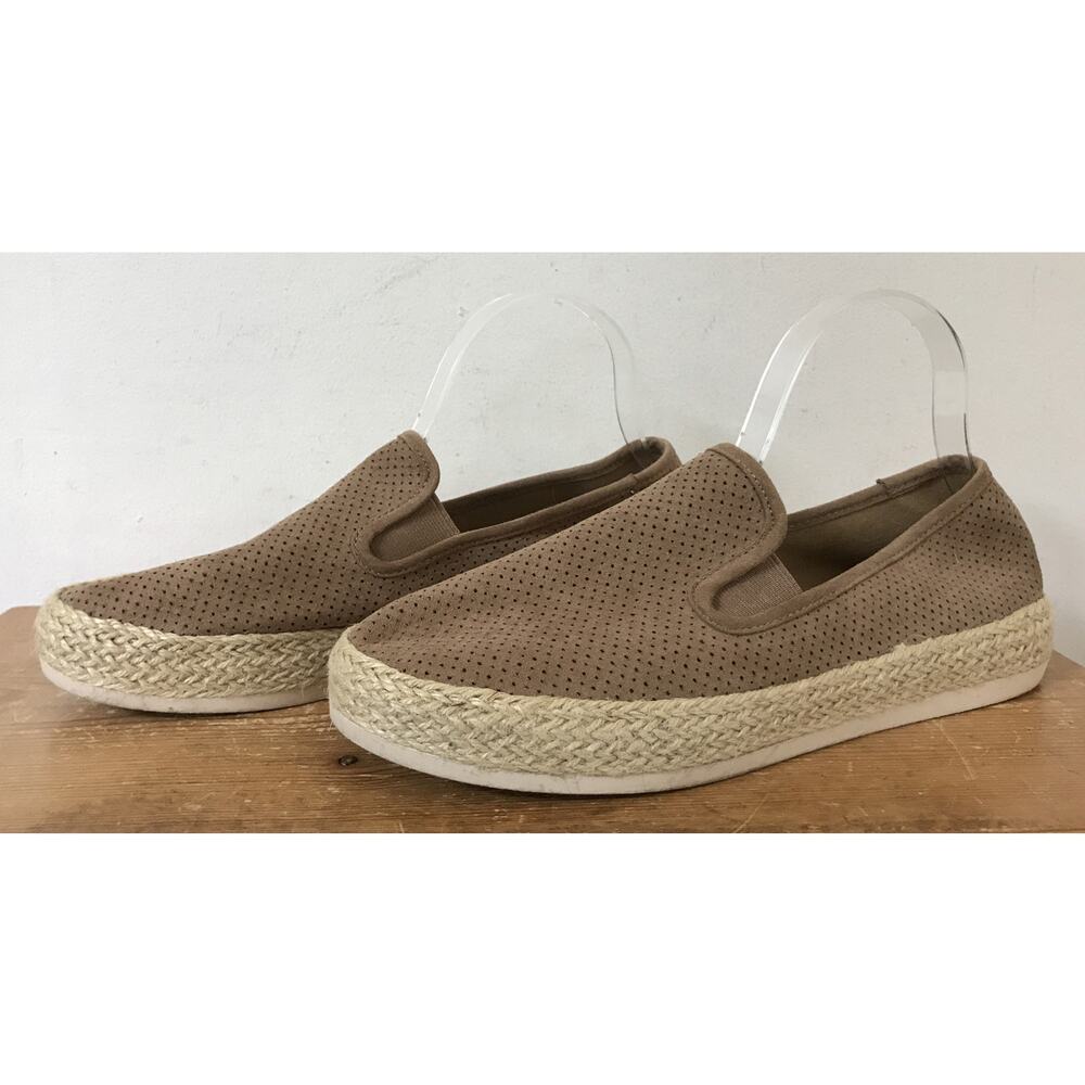 Esprit Nadine Vegan Beige Espadrilles Flats Comfort Sneakers Shoes Womens 10M
